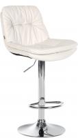Barhocker Laurel Kunstleder chrom weiß 