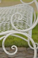 Gartenbank Tara antik weiß 