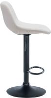 2er Set Barhocker Camden Samt schwarz creme 