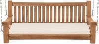 Schaukelbank Joyce mit Sitzkissen 150 cm + teak  creme 