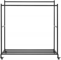 Kleiderständer Lieska 150 cm schwarz 