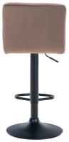 2er Set Barhocker Peru Samt schwarz braun 