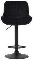 2er Set Barhocker Lentini Samt schwarz schwarz 