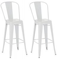 2er Set Barhocker Aiden weiß 