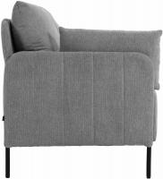 Ziden Couch 2 Sitzer Stoff hellgrau 