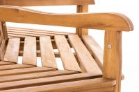 Baumbank Sonja mit Armlehnen 200 cm teak 