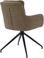 Esszimmerstuhl Somers Stoff braun 