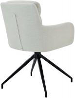 2er Set Esszimmerstuhl Somers Stoff creme 