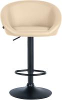 Barhocker Davie Kunstleder schwarz creme 