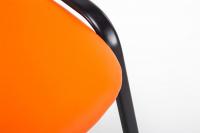Besucherstuhl Ken Kunstleder orange Besucherstuhl Ken Kunstleder orange