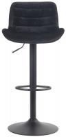 2er Set Barhocker Tover Samt schwarz 