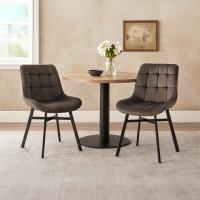 Stuhl Colby Samt braun