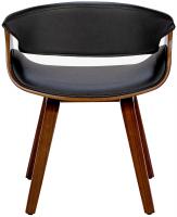 Esszimmerstuhl Foley Kunstleder walnuss/schwarz 