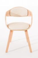 Besucherstuhl Kingston natura/creme 