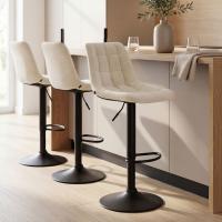 Barhocker Mapun Samt creme 