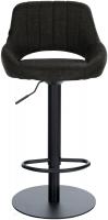 Barhocker HD Milet B Stoff dunkelgrau 