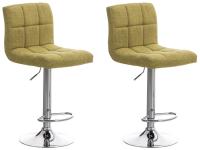 2er Set Barhocker Peru STOFF C hellgrün