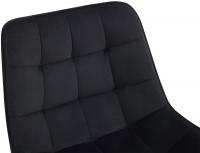 2er Set Barhocker Dartford Samt schwarz 