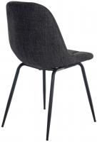 2er Set Stuhl Tom Stoff dunkelgrau 