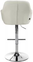 Barhocker Natoma Kunstleder chrom creme 