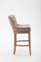 Barhocker Lakewood Stoff, Antik-hell taupe 