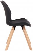 Stuhl Luna Kunstleder schwarz 