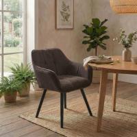 Esszimmerstuhl Vienna Cord schwarz braun