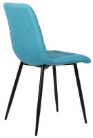 2er Set Esszimmerstuhl Tilde Stoff türkis 