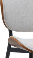 Besucherstuhl Enid Stoff walnuss/creme 