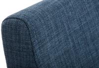 2er Set Esszimmerstühle Colmar Stoff blau 