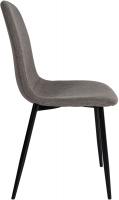 4er Set Esszimmerstühle Napier Stoff taupe 