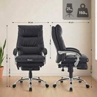 Bürostuhl Sirba mit Massagefunktion Kunstleder schwarz 