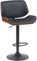 Barhocker Beverley B Kunstleder walnuss/schwarz 