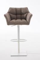 Barhocker Damaso W Stoff terrabraun 
