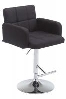 Barhocker Los Angeles, Stoff schwarz