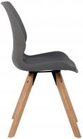 Stuhl Luna Kunststoff grau 