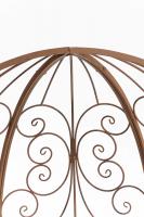 Halbpavillon Rosie mit Sitzbank antik braun 