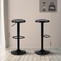 2er Set Barhocker Williston schwarz 