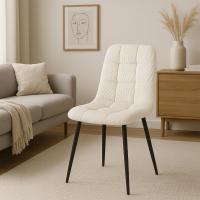 4er Set Esszimmerstuhl Tilde Cord creme 