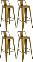 4er Set Barhocker Mason gold 