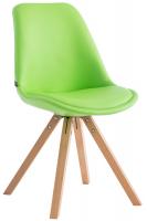 Besucherstuhl Laval Square natura (eiche) grün