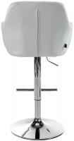 Barhocker Natoma Samt chrom creme 