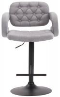 Barhocker Dublin STOFF schwarz grau 