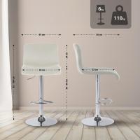 Barhocker Hover Samt C creme 