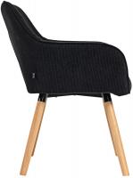 Esszimmerstuhl Vienna Cord natura schwarz 