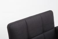 Barhocker Los Angeles, Stoff schwarz Barhocker Los Angeles, Stoff schwarz