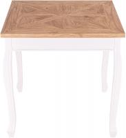 Esstisch Lindon 80x80 cm eckig natura/weiß 