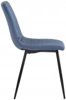 Stuhl Telde Stoff blau 