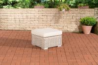 Hocker Bilbao / Madeira Cremeweiss perlweiß 