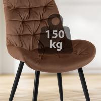 2er Set Esszimmerstuhl Rossford braun 2er Set Esszimmerstuhl Rossford braun